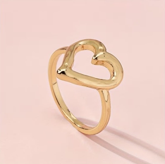 Cœur Open Heart Ring in Gold